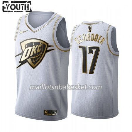 Maillot Enfant Oklahoma City Thunder Dennis Schroder 17 2019-20 Nike Blanc Golden Edition Swingman